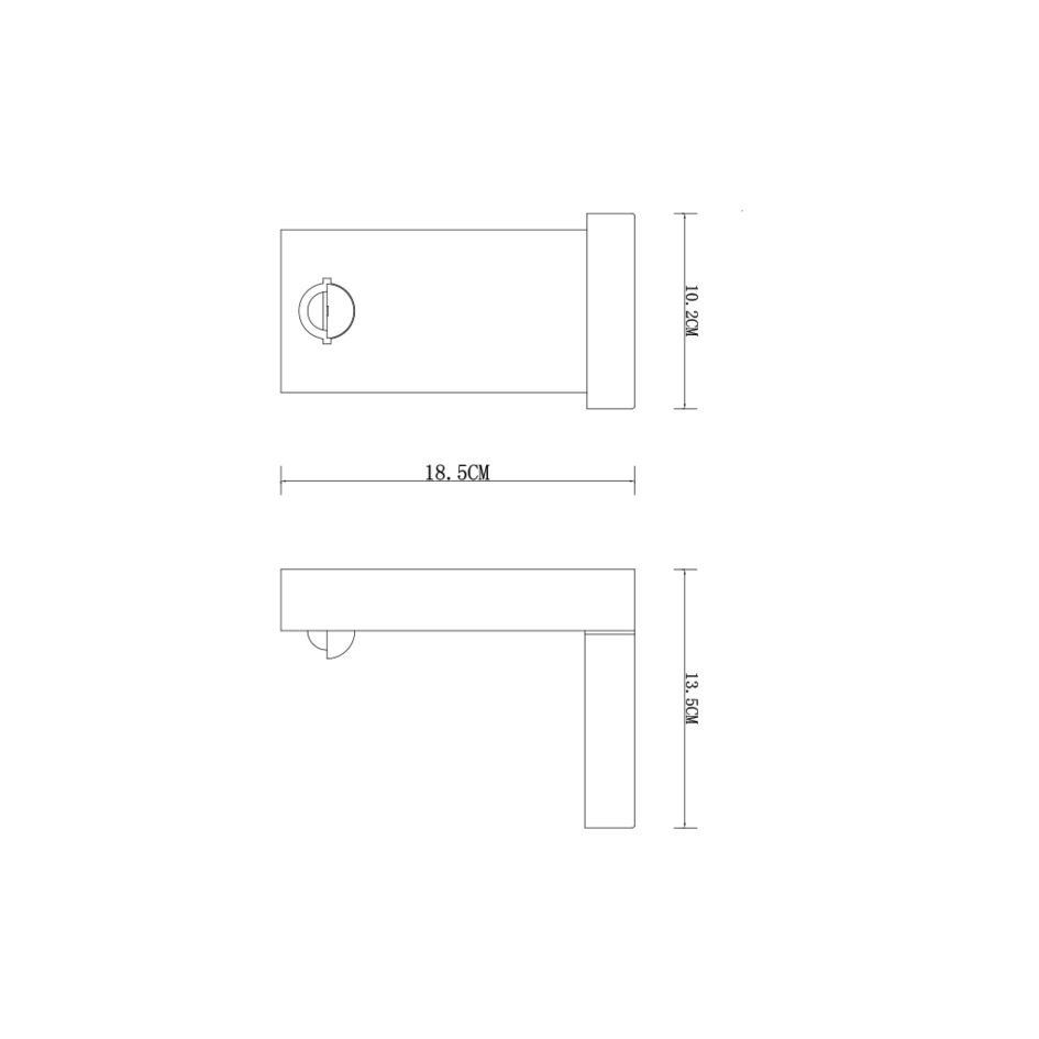 Wandleuchte Luca mit Sensor - anthrazit