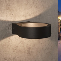 Modern utomhus lampa Leo - svart