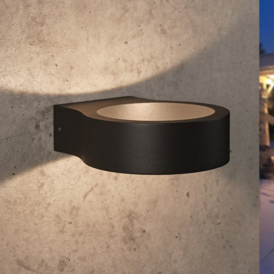 Modern utomhus lampa Leo - svart