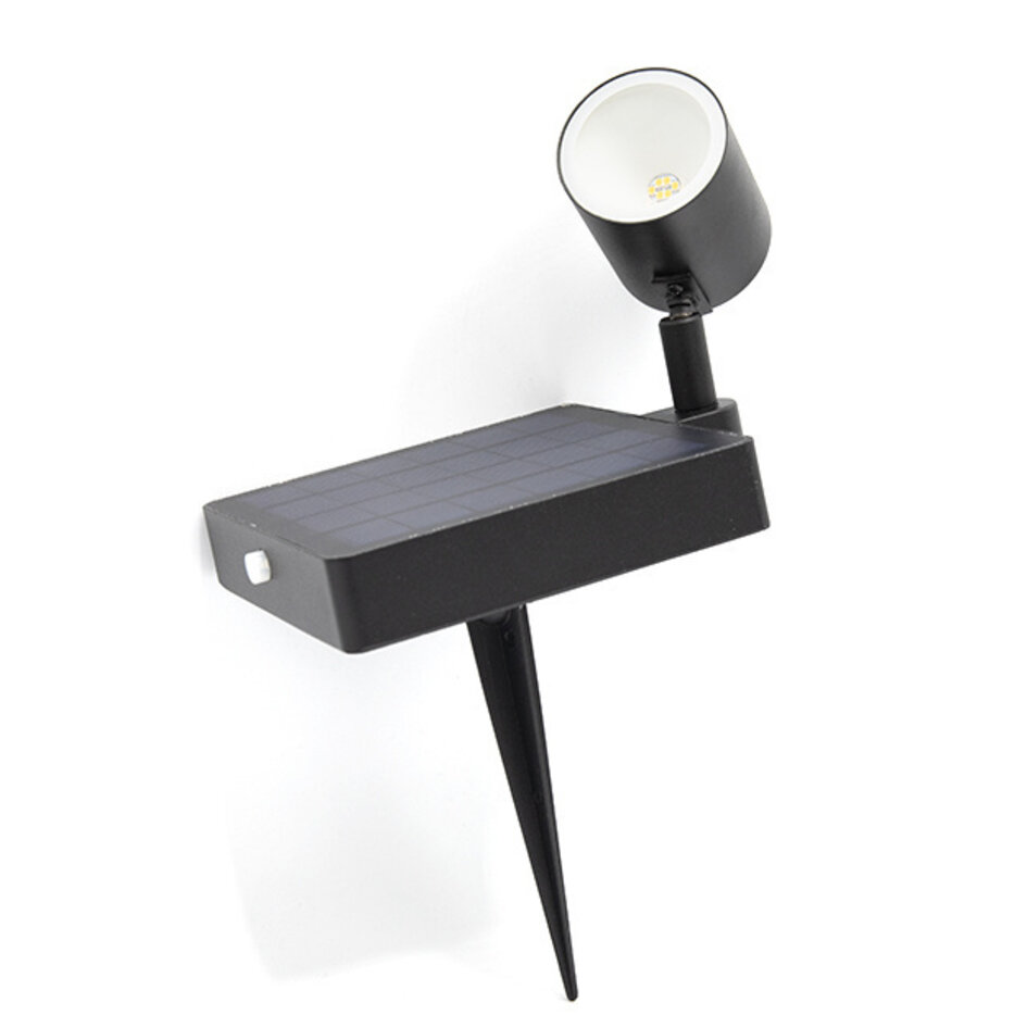 Svart utomhus spotlight  Valerio