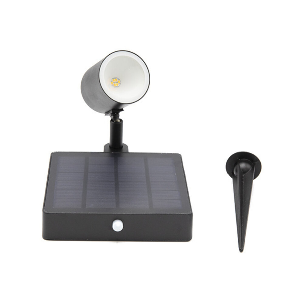 Svart utomhus spotlight  Valerio