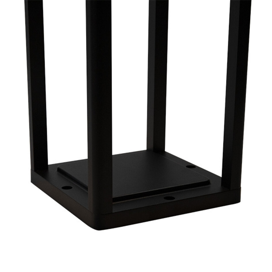 Svart golvlampa med solcell och sensor - Marcello