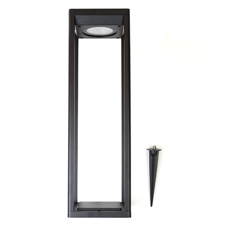 Svart golvlampa med solcell och sensor - Marcello