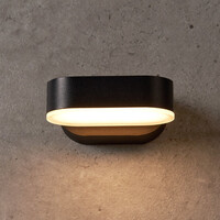 Modern vridbar vägglampa Isabelle - svart