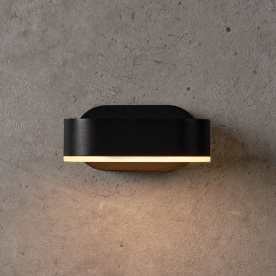 Modern vridbar vägglampa Isabelle - svart