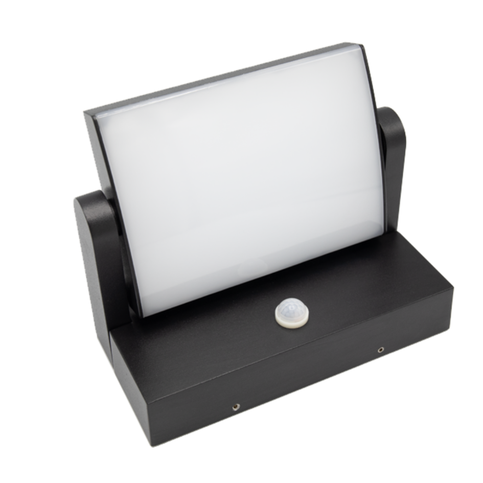 Verstellbare Wandleuchte Berlin mit Sensor - schwarz