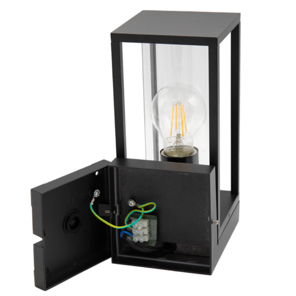 Industriella vägglampan Judy - svart