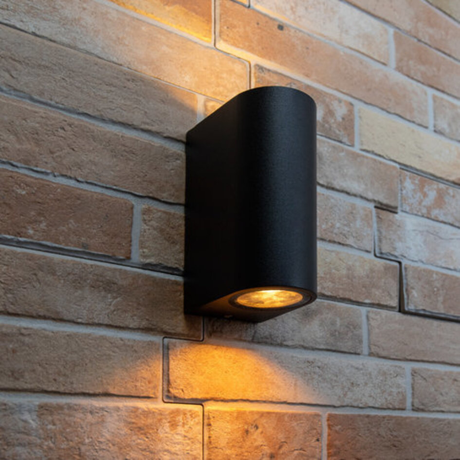 Modern rund vägglampa  Madame - svart