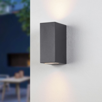 Modern kvadratisk vägglampa Dutchman - svart