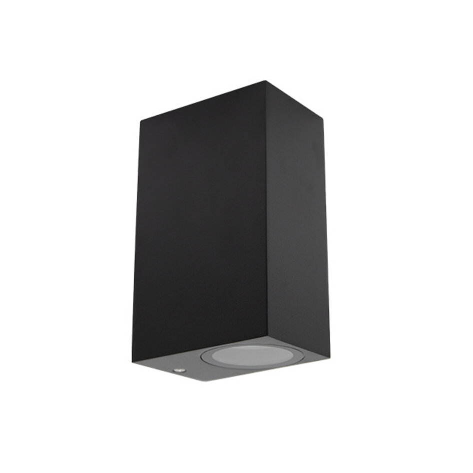 Modern kvadratisk vägglampa Dutchman - svart