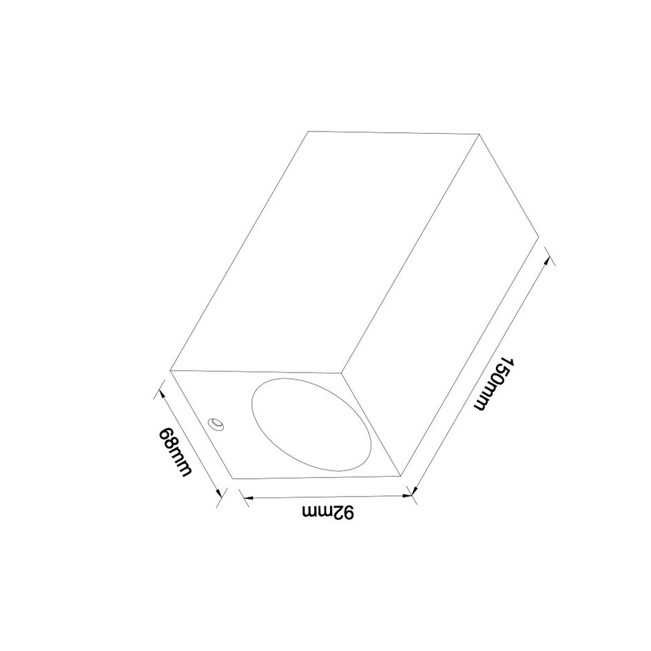 Modern kvadratisk vägglampa Dutchman - svart