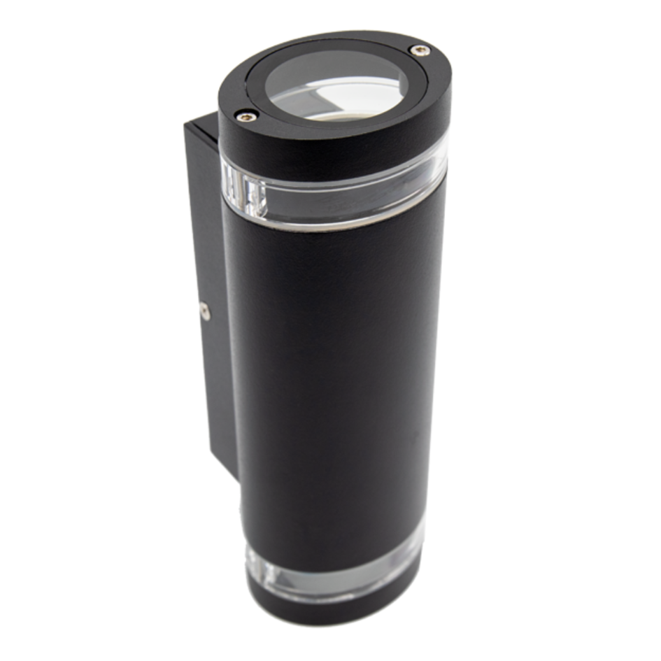 Utomhusvägglampan Showman 2-ljus - svart