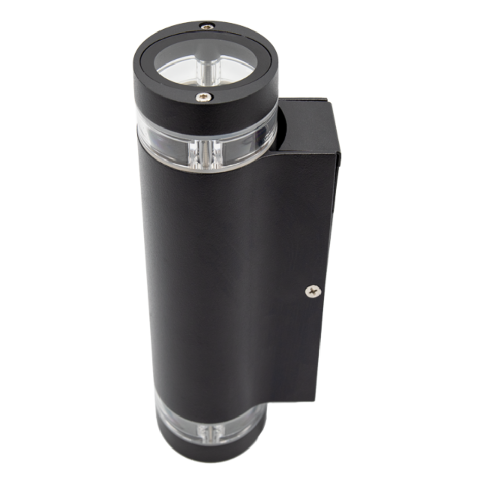 Utomhusvägglampan Showman 2-ljus - svart