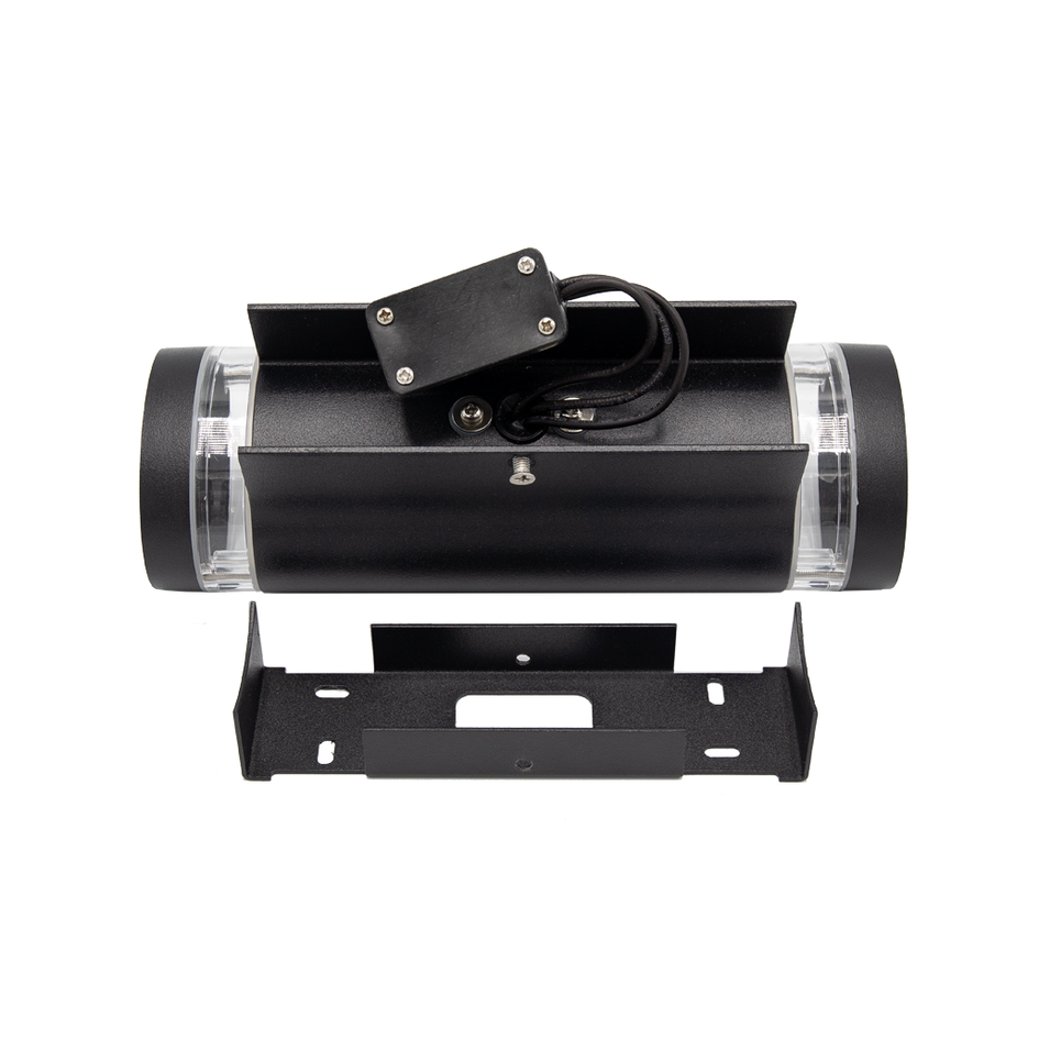 Utomhusvägglampan Showman 2-ljus - svart