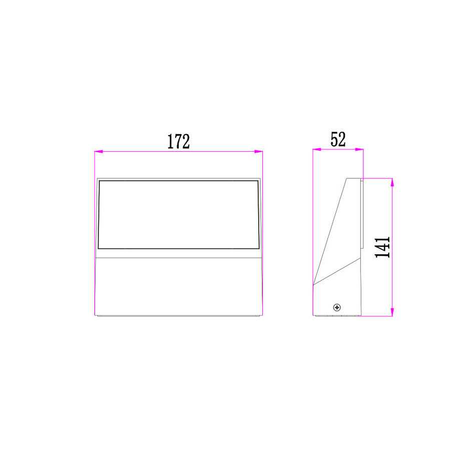 Utomhusvägglampa Argento - antracit