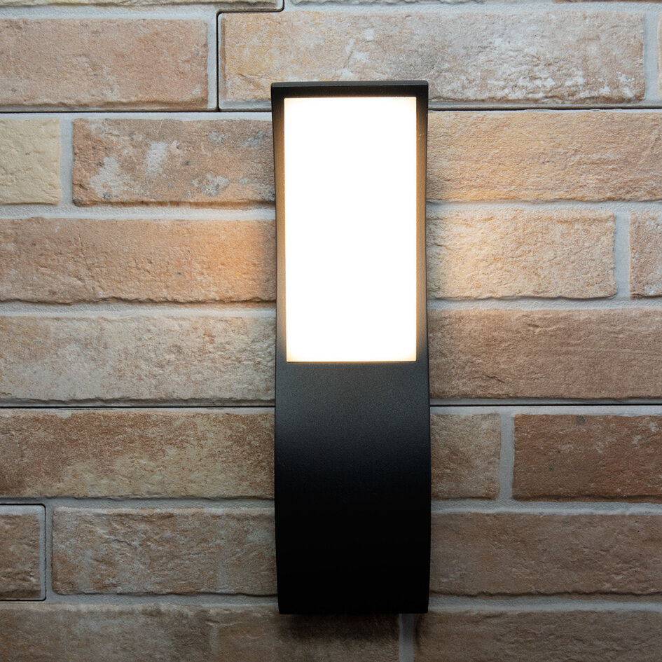 Design-vägglampa Mica - antracit