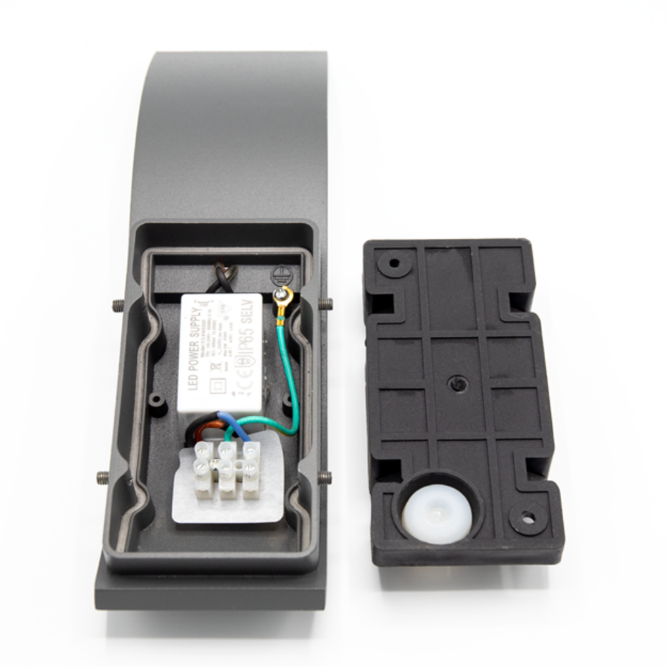 Design-vägglampa Mica - antracit