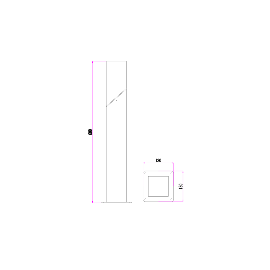 Industriell golvlampa Jet - antracit