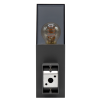 Vägglampa industri  Jasper - antracit