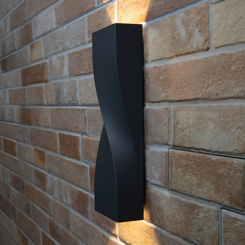 Industriell utomhusvägglampa  Aurelia - antracit