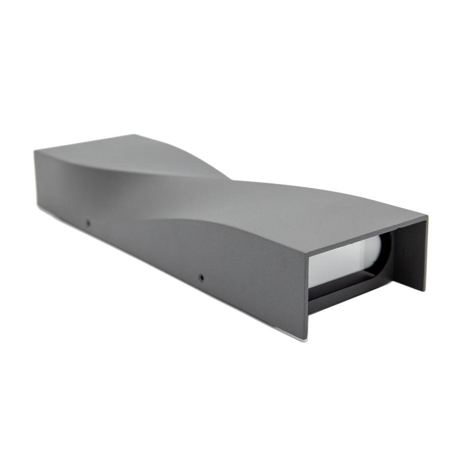 Industriell utomhusvägglampa  Aurelia - antracit