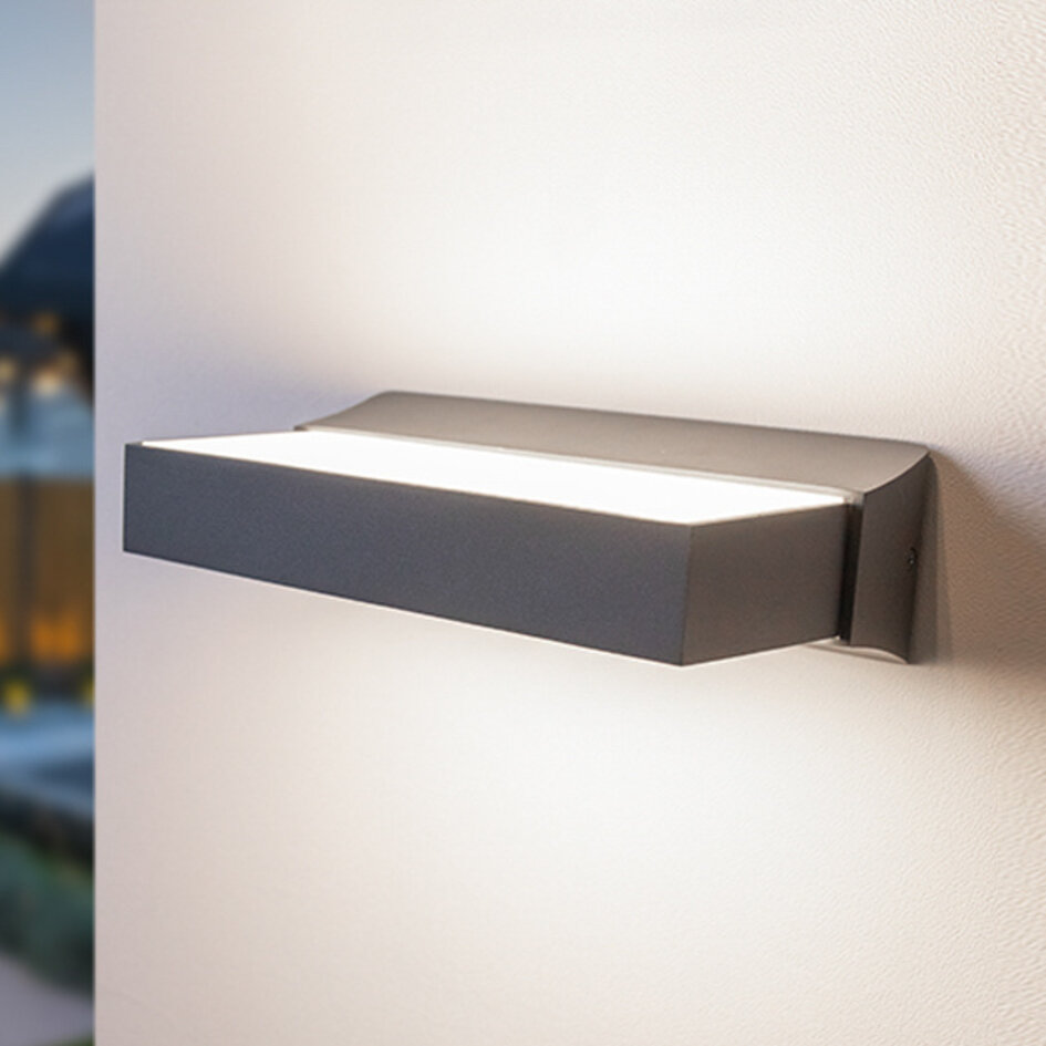 Moderne Außenwandleuchte Onyx - anthrazit