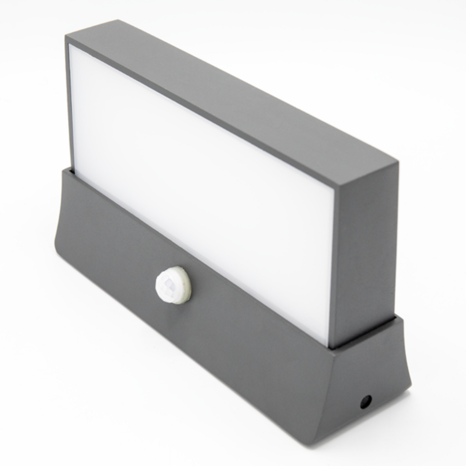 Onyx utomhusvägglampa med Sensor - antracit