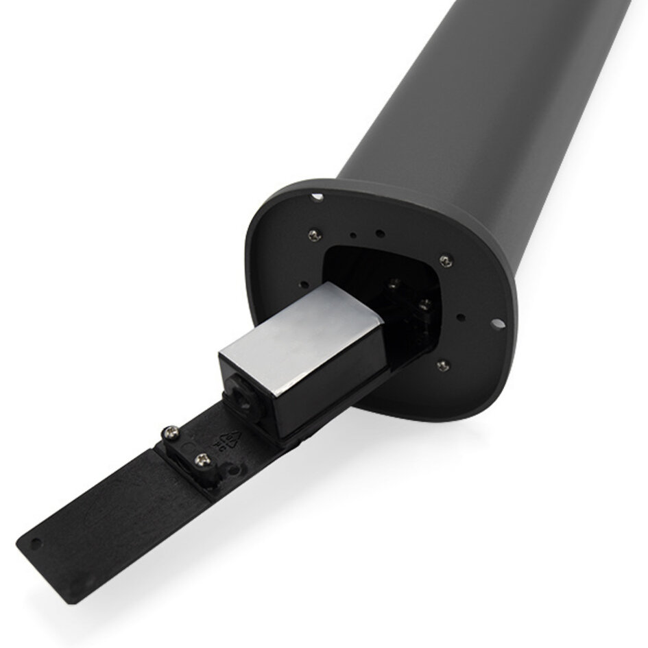 Modern antracit färgad golvlampa Izo, 50 cm