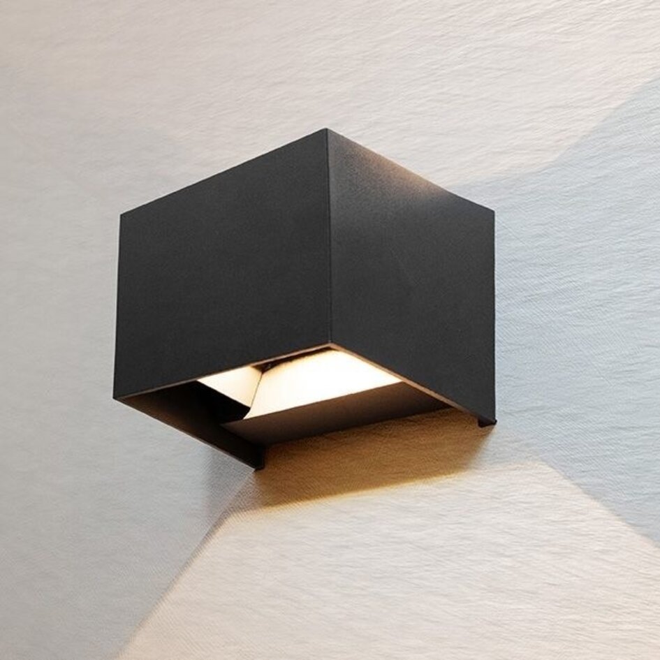 Moderna utomhus vägglampan Oliver - antracit