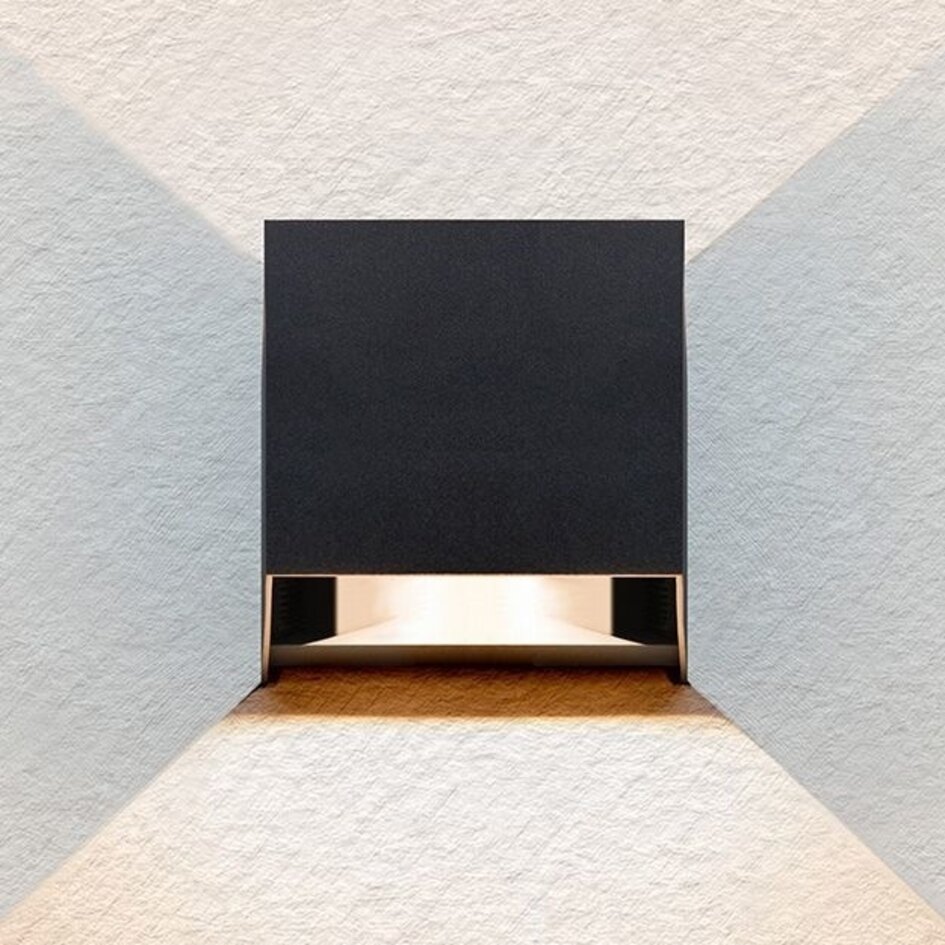 Moderna utomhus vägglampan Oliver - antracit