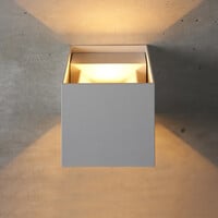 Moderna utomhus vägglampan Oliver - vit