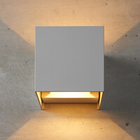 Moderna utomhus vägglampan Oliver - vit