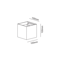 Moderna utomhus vägglampan Oliver - vit