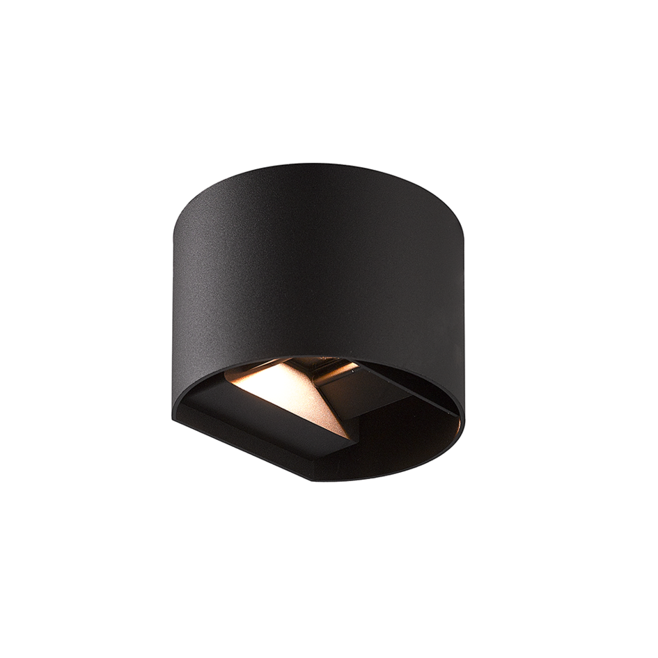 Runda vägglampan Lizzy - antracit