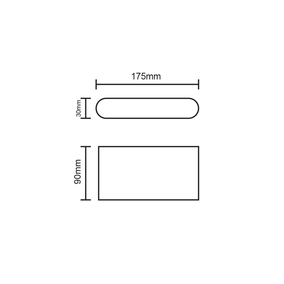 Design-vägglampa Tommy - antracit