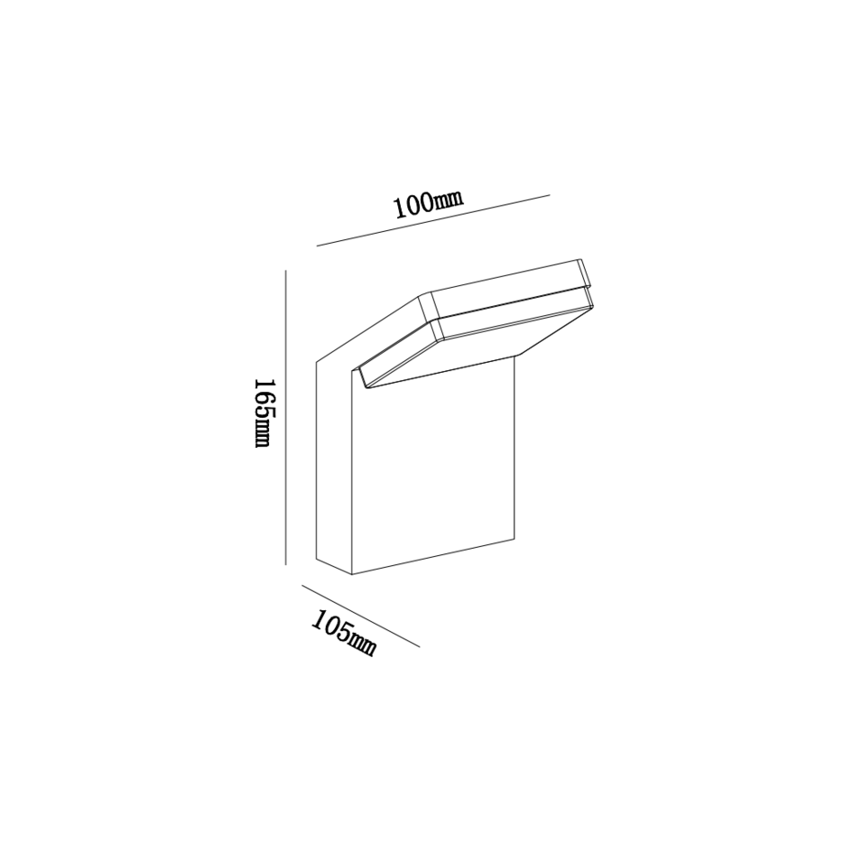 Modern utomhus vägglampa - Giraffe