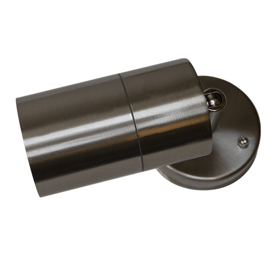 Design-vägglampa Lola - rostfritt stål