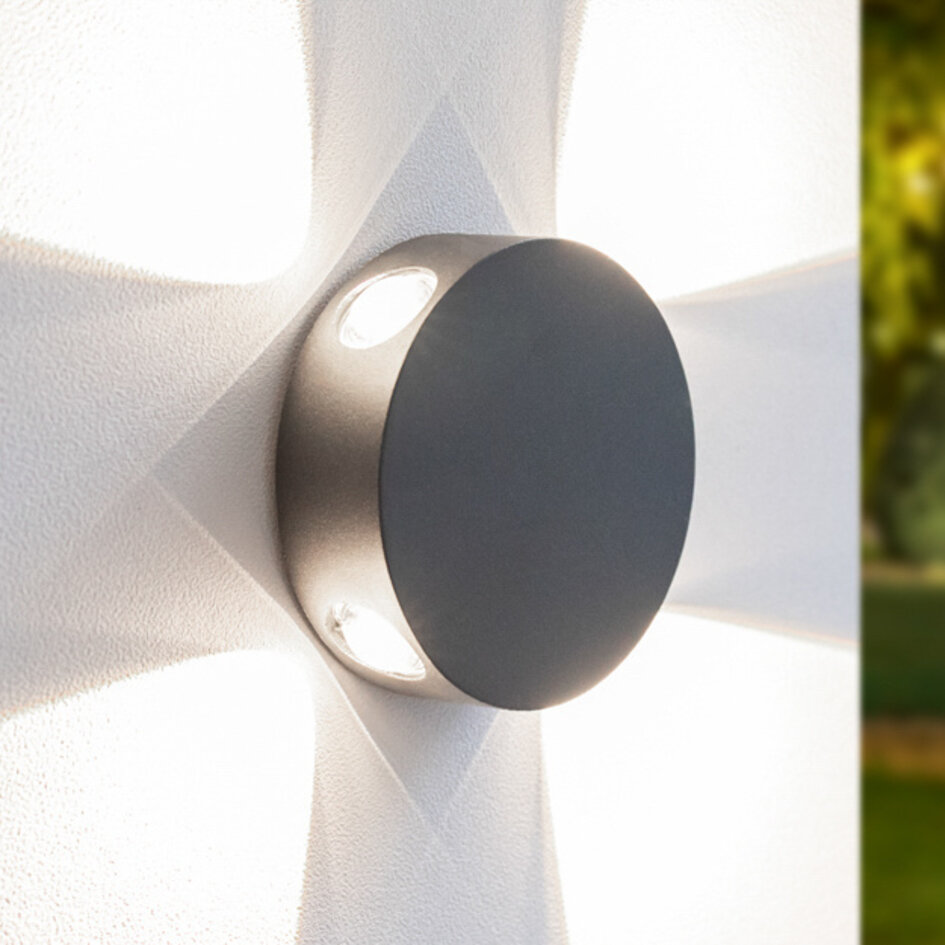 Industriell-vägglampa Marine - vit