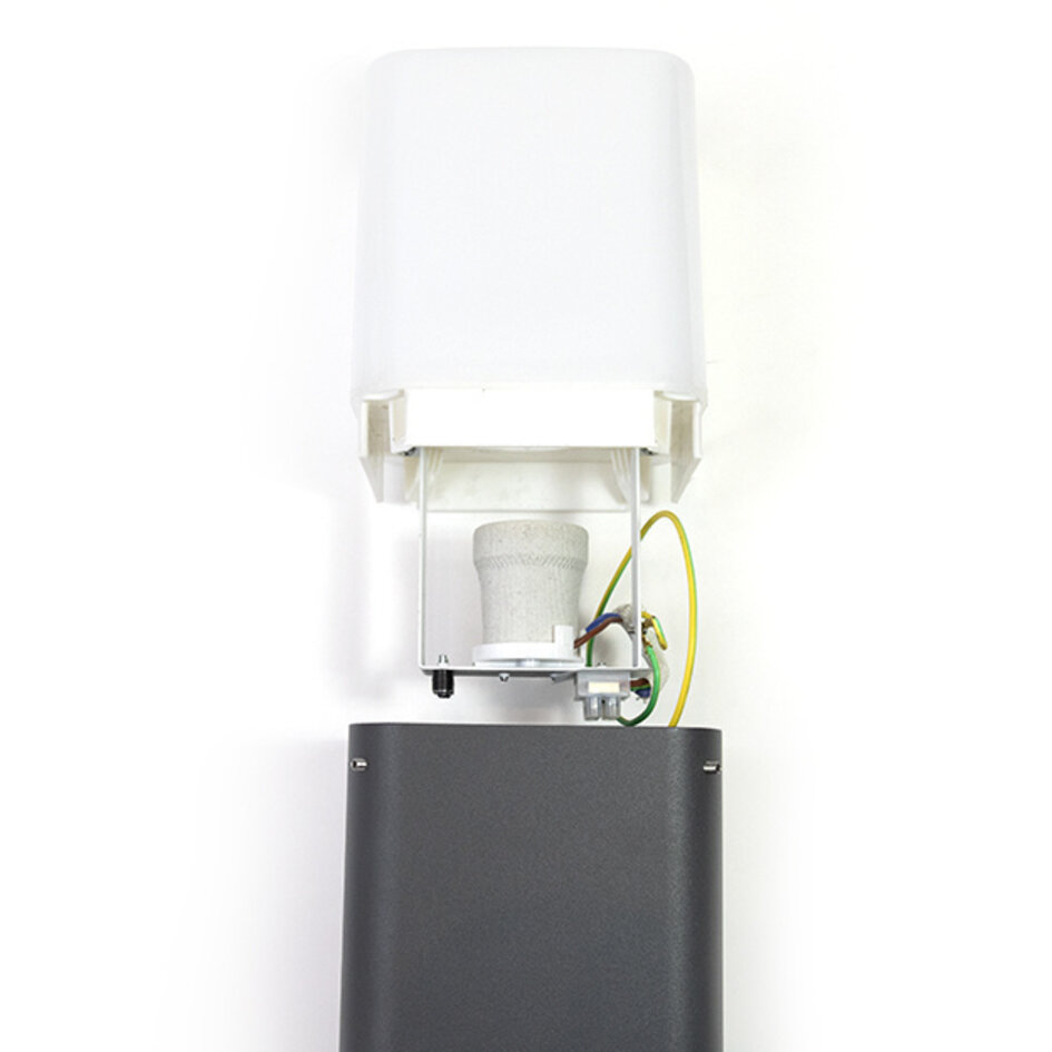 Modern kvadratisk  golvlampa Rocky - antracit