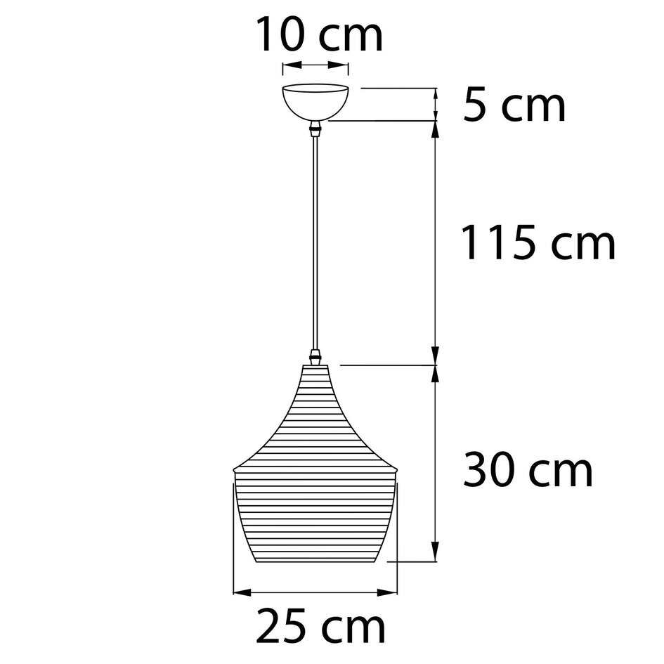 Lantlig hängande lampa med rep  - Laos