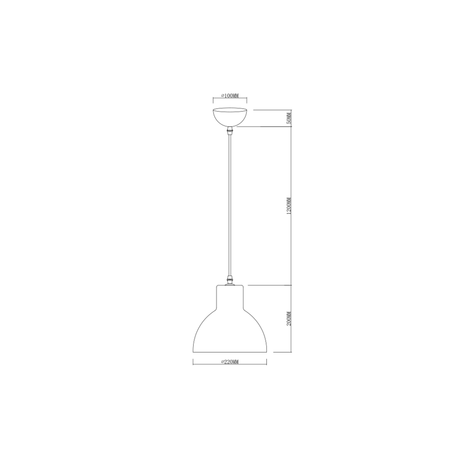 Klassisk pendellampa i svart och bärnstensglas - Paris