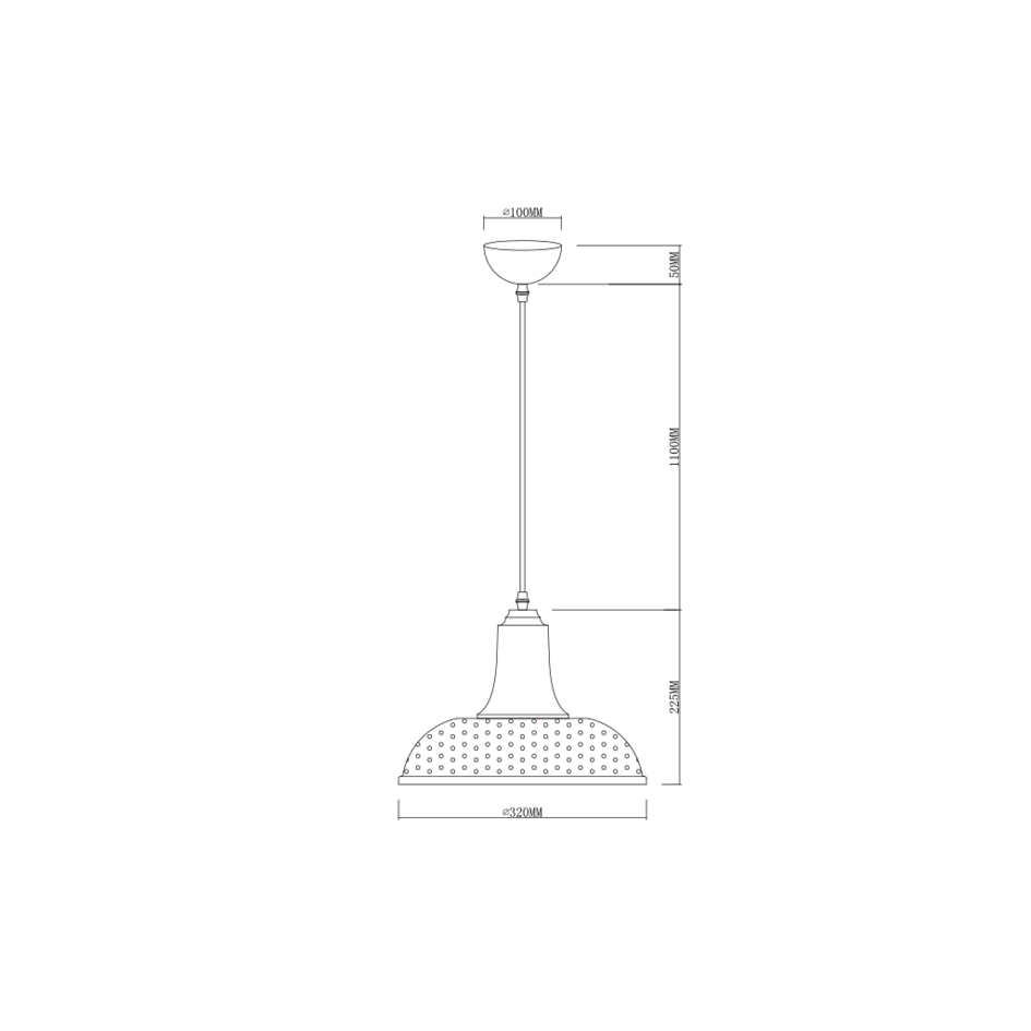 Industriell pendellampa brons - Marrakesch
