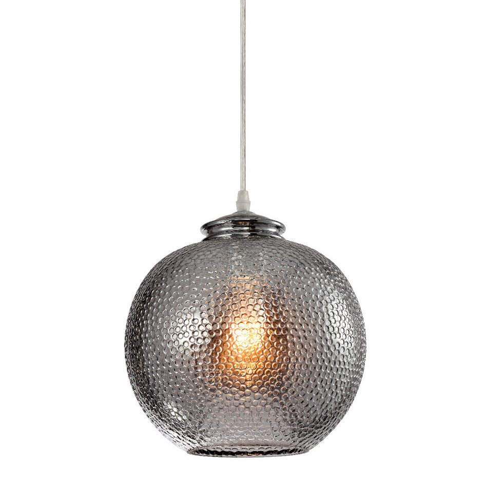 Design-pendellampa med rökt glas - Shanghai