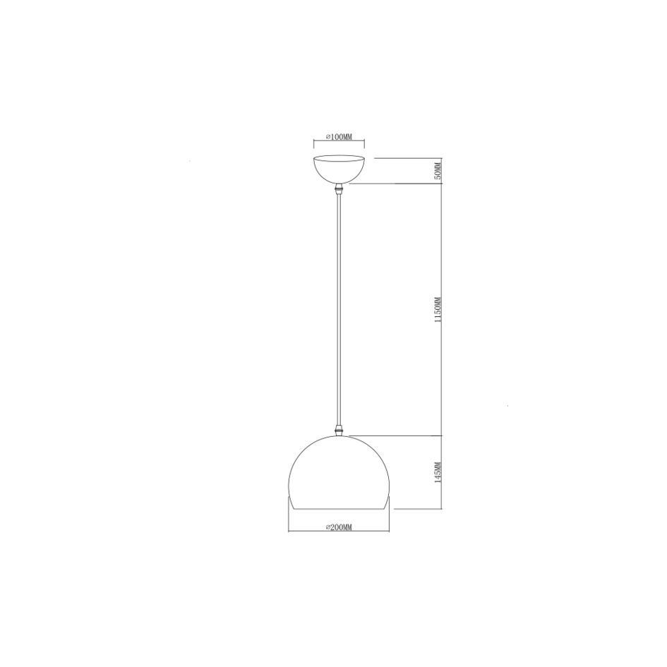 Design-pendellampa med rökt glas - Shanghai