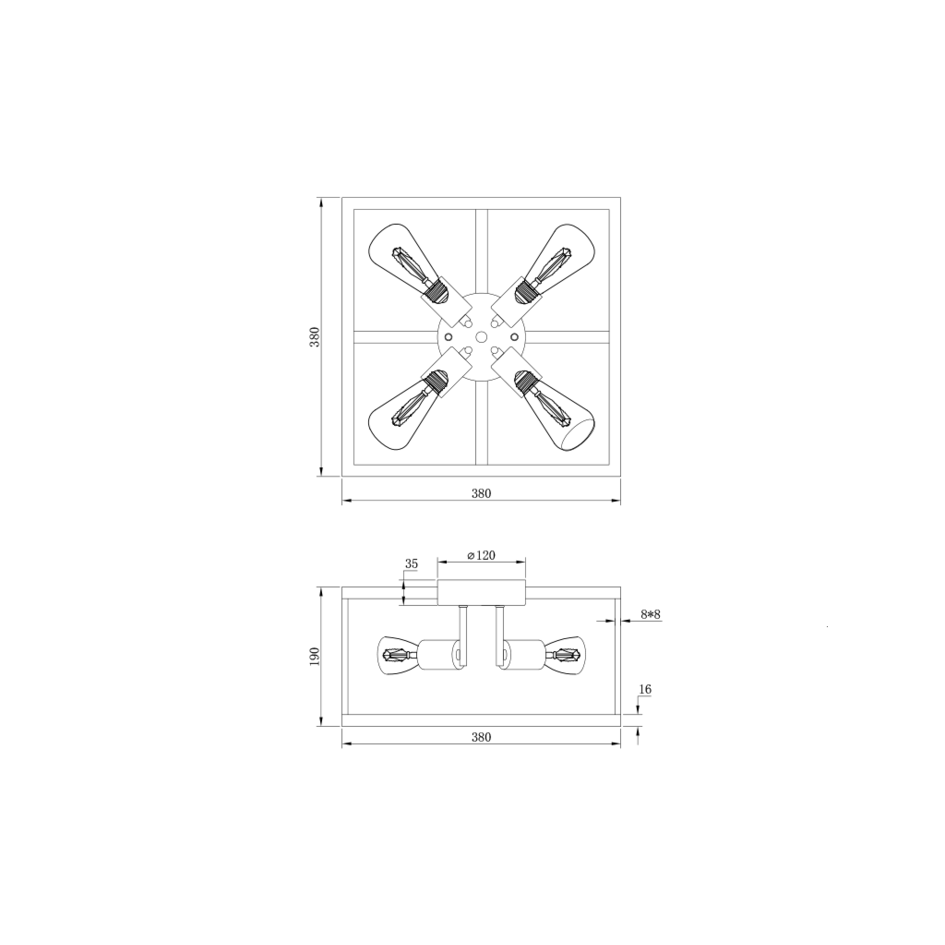 Industriell taklampa metallkonstruktioner - Barcelona