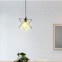 Industrielle schwarze Metall-Pendelleuchte - Star