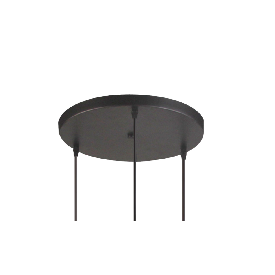 Design pendel lampa i brunt glas med 3 lampor - Verona