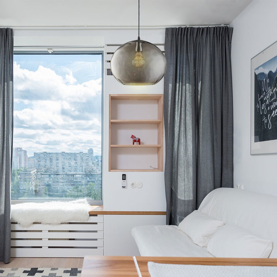 Design hängande lampa med rökt glas - Palermo