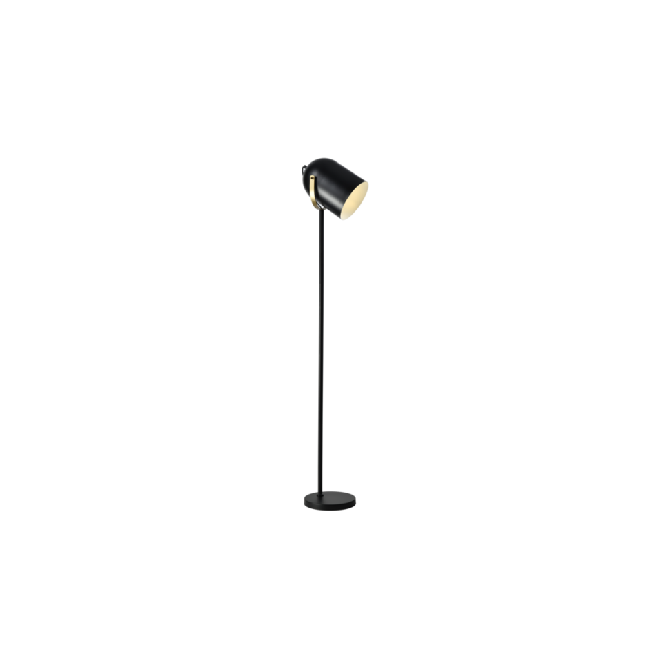 Industriell svart golvlampa - Oslo