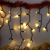 LED Istapps ljusslinga | 18 Meter med 684 ljus - varm-vit | Gummi